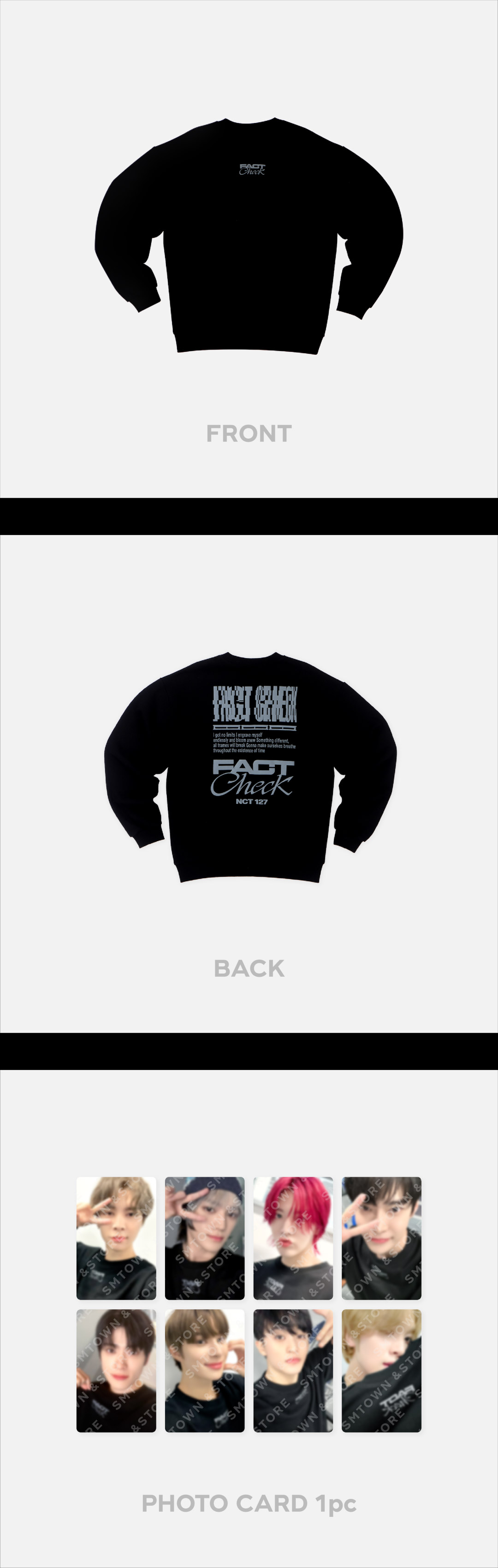 NCT 127 Fact Check Goods SWEATSHIRT SET